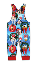 Load image into Gallery viewer, Mouse Friends Holiday Overalls and Shortalls