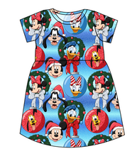 Load image into Gallery viewer, Mouse Friends Holiday Play Dress