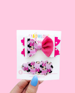 Minnie Check Tulle Dress - Fabowlous Bows Collab