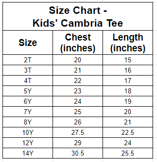 Rep Pre-Order Cambria Heart Back Tee