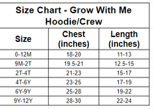 Load image into Gallery viewer, Linens Grow With Me Hoodie (or Crewneck)