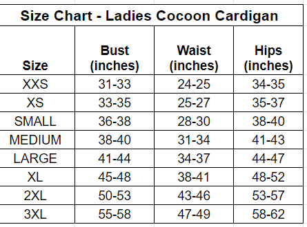 Rep Pre-Order Ladies' Cocoon Cardigan