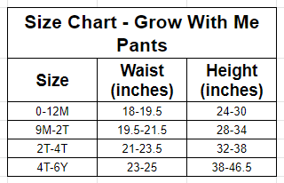 Rep Pre-Order Grow With Me Pants And Shorts