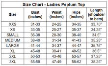 Load image into Gallery viewer, Simply Solids Ladies&#39; Peplum Top