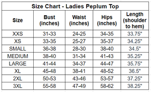 Simply Solids Ladies' Peplum Top