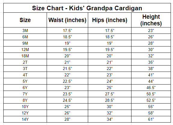 Rep Pre-Order Kids Grandpa Cardigan